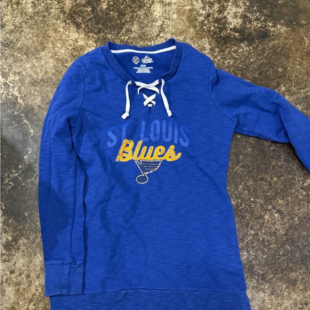 Majestic Royal Blue St. Louis Blues Sweatshirt